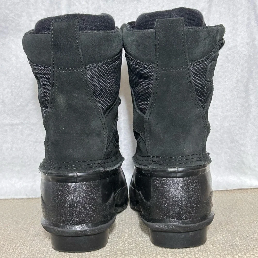 Lacrosse Kids Black PineTop Leather/Nylon Upper Lace Winter Snow Boots SZ US 2